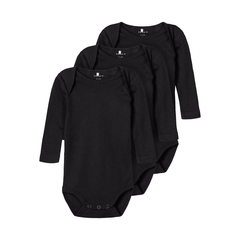 Name It 3-pack unisex long-sleeved baby bodysuits in...